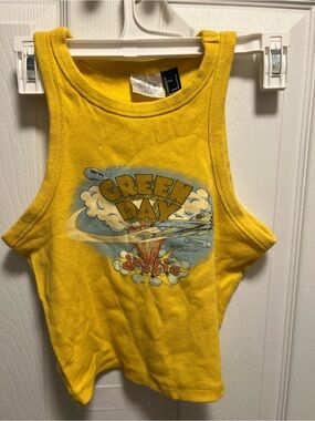 Yellow Green Day 'Dookie' Graphic Tank Top